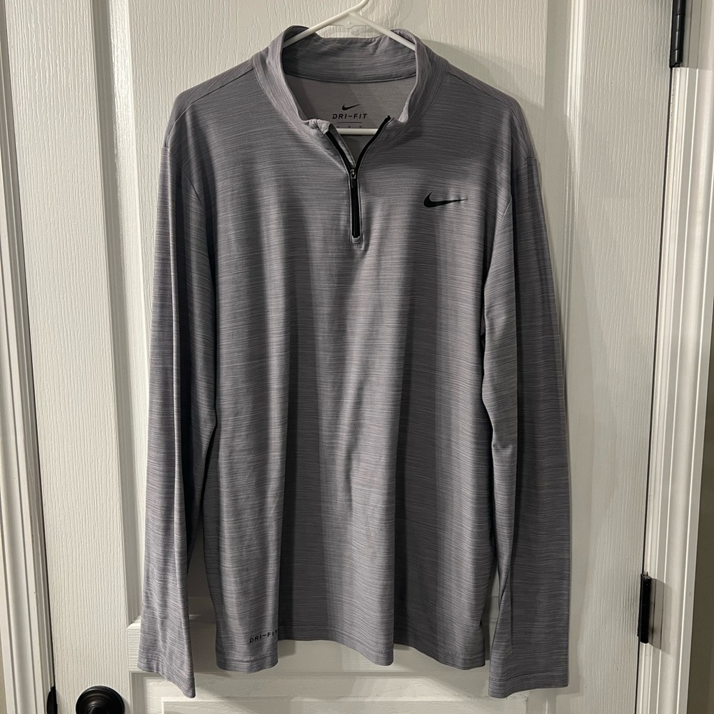 Men’s Gray Nike Dry Fit Large Tall Pullover